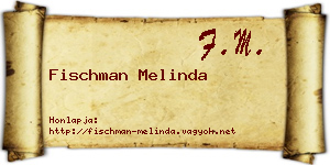 Fischman Melinda névjegykártya