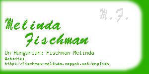 melinda fischman business card